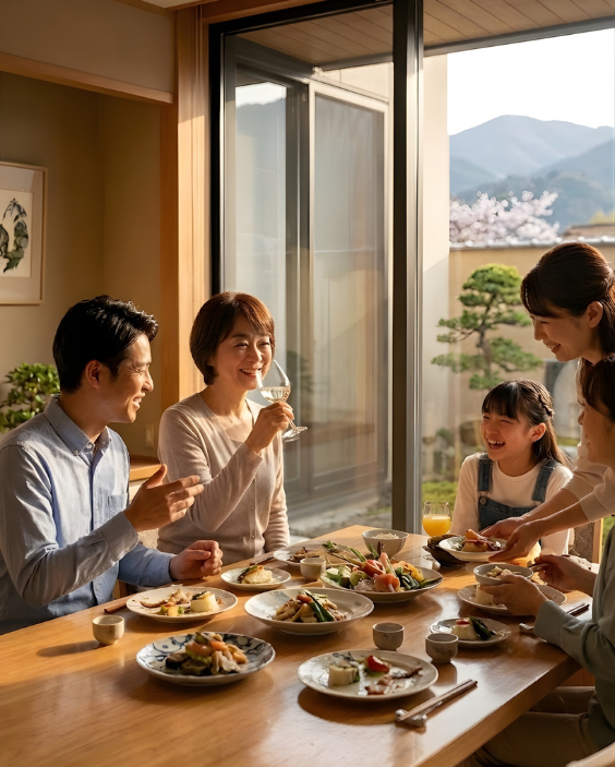 家族と過ごす、団欒の時間に